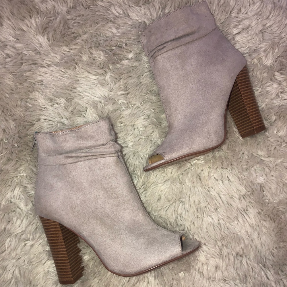 Express Open Toed Booties
